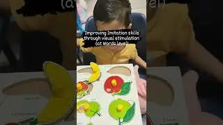 Improving Imitation Skills though visual stimulation (at word level) | Speech Therapy