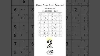 MavonX's Hard Sudoku: Identical Sibling #1