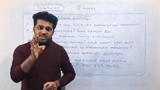 2nd puc chemistry Solutions chapter important questions