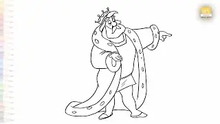 King Gregor drawing easy | Outline drawings | How to draw King Gregor step by step | #artjanag