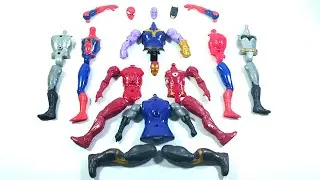 MARVEL ASSEMBLE TOYS THANOS VS IRONMAN VS SPIDER-MAN3 VS BATMAN...