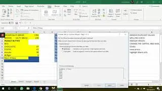 Data cleaning in excel