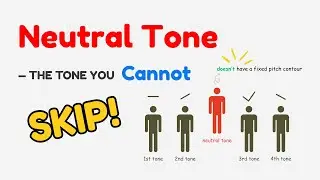 Lesson 7: How to pronounce Chinese tones: part 3 - the neutral Tone | Mandarin Pinyin& Pronunciation