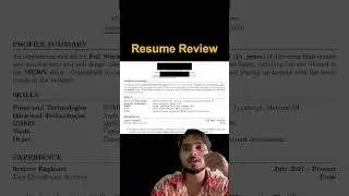 Resume Review | AI | Tech | Coding