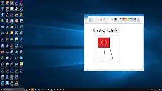 Hidden Gravity Switch Windows 10 MS Paint Easter Egg