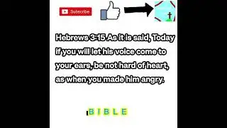 Hebrews 3:15✝️#bibleverses #walkingwithjesus