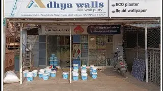 Silk wall putty applying video || indhrapalem lockels ,near ideal college kakinada AP 9059576963