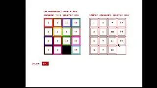 Designing Numbers Slide Puzzle Game Using C Language