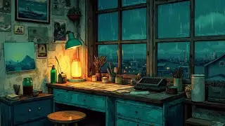Rainy Night Lofi Vibes ~ Deep Focus Study Beat | Instrumental Work Music Mix