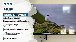 Demo and Review -  YVQ Wireless HDMI Transmitter and Receiver
