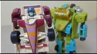 Transformers Car Robots: Indy Heat (Skid-Z) & Wrecker Hook (Tow-Line)