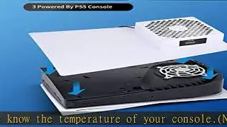G-STORY PS5 Cooling Fan,PS5 Fan Cooler System, Fan Speed Automactically Adjusted by Temperature(℃/℉