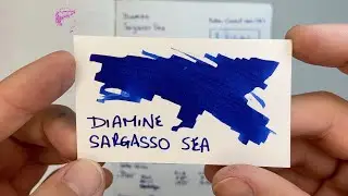 Now you sea me! Diamine Sargasso Sea Ink Review