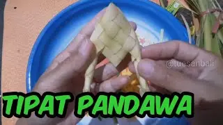 sangat mudah...!!! Begini Cara membuat tipat pandawa