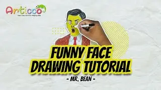 Mr. Bean Funny Face Drawing | How To DrawMr. Bean