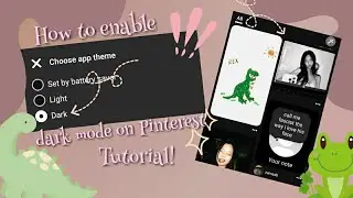How To Enable Dark Mode On Pinterest Tutorial!