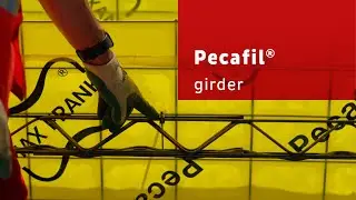 Pecafil&reg; strip foundations stiffened with lattice girders