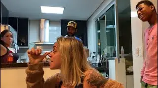 TRETA ENTRE SARA E RONIEL | ELE QUASE APANHOU