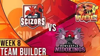 Sin City Scizors Team Building WBE S2 W8 VS New Castle Nidokings! Pokemon Ultra Sun and Moon!