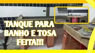 tanques pra banho e tosa pra cachorro 🐕 sendo fabricados.