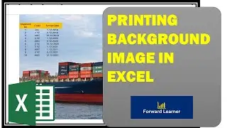 Printing background image in Excel
