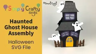 Haunted Ghost House Assembly - Halloween SVG File