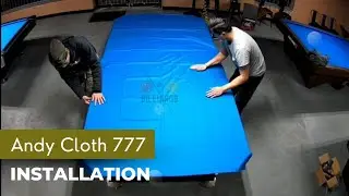 Andy Cloth 777 installation on 9ft table time lapse