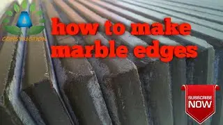 how to make marble edges | how to make grey night marble edges