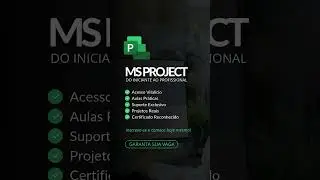Curso de MS Project | #shorts