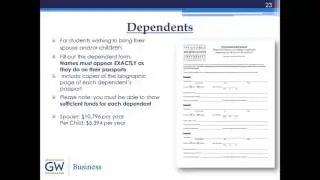 GWSB International Student Dependent Video