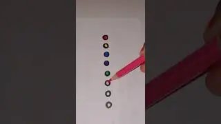 LET'S FILL UP THE COLORS 🔴🟡🔵🟣🟢⚫⚪!!! #shorts #shortvideo #colorpencil #colors