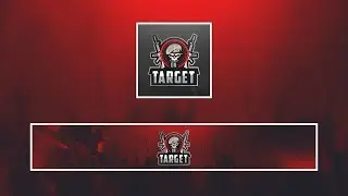FREE Target Mascot Logo Template + Banner Template (PSD) #18