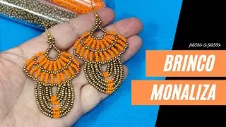 VENHA APRENDER ESSE LINDO BRINCO MONALIZA FEITO COM MIÇANGAS