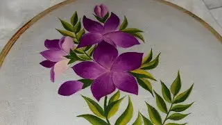 Flowers Fabric Painting for Beginners...