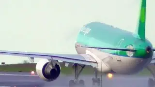 Aer Lingus Airbus A320 (EI-DEF) Takeoff Up Close