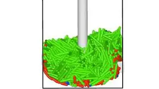 Discrete element modeling of rod-shaped particle breakage