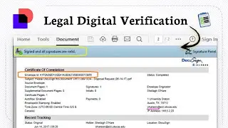 Как проверить подпись DocuSign (цифровую целостность)