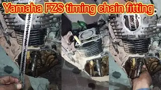 Yamaha FZS timing chain fitting//Yamaha FZS timing pad (timing guide)