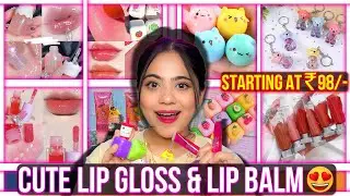 Meesho Cutest and Crafty Lipgloss & Lipbalm😘 | Starting at ₹98/- only | Ronak Qureshi.