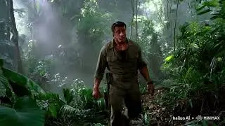 Sylvester Stallone Rambo in the Vietnam Forest