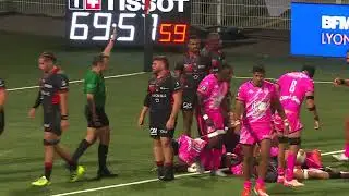 TOP 14 - Essai de Alvaro GARCIA (SFP) - LOU Rugby - Stade Fran&ccedil;ais Paris