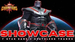 MY FIRST EVER 7 STAR RANK 5! The Deathless Thanos Showcase! #mcoc