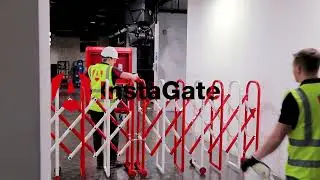 Armorgard Instagate Quick to Deply Crowd Barrier in Use