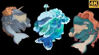 Epic Bowhead - Comparison / Breeding (My Singing Monsters) 4k