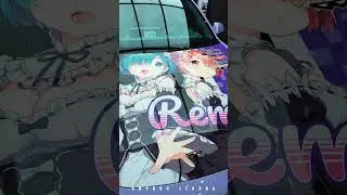 Tesla Model3 x Re:Zero - Rem Itasha design and wrap #itasha #automobile #cryrocitasha