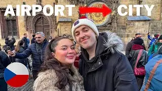 Dublin to Prague Travel Vlog 🇨🇿 | Airport to City Center (Fast & Cheap)