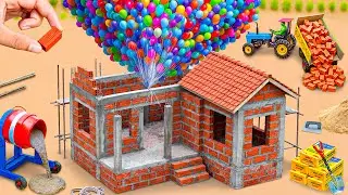 Flying House | Up &ndash; DIY Construction Science Project | Modern Brick & Cement House to Prevent Cold