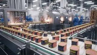 Inside the SPAM Factory: How Millions of Cans Are Made Daily | Full Process