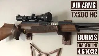 Air Arms TX200 HC Walnut .177 (4,5mm) & Riflescope Burris Timberline 4.5-14x32 Ballistic Plex