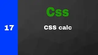 #17 calc CSS Frontend Take it easy 
